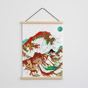 16x12 My Abstract Wave Canvas Wall Hanging Painting